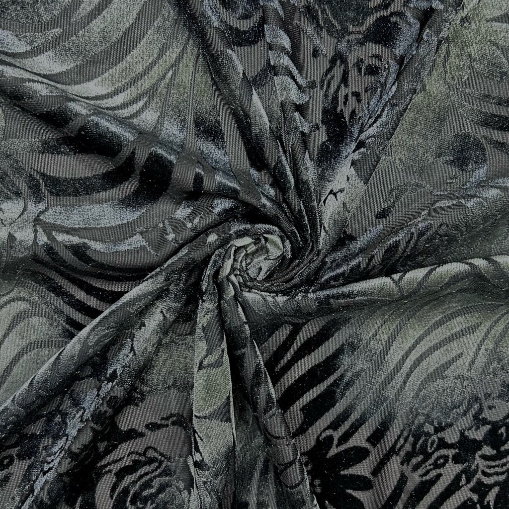 Shadow Play Burnout Velvet Fabric