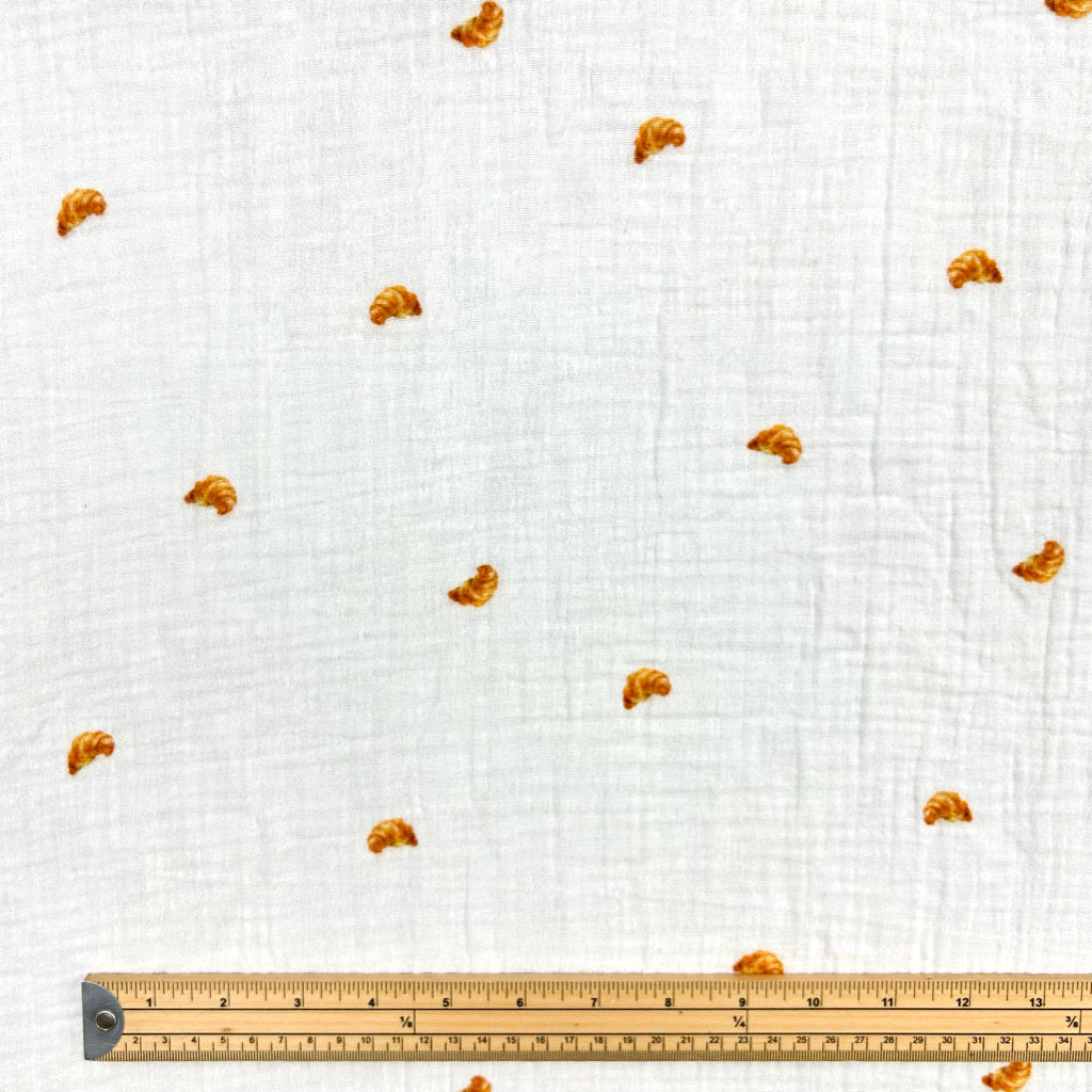 Croissants Double Gauze Fabric