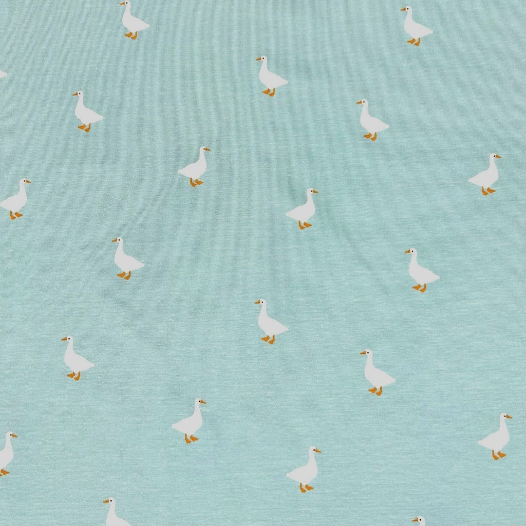 Swan Lake Cotton Jersey Fabric