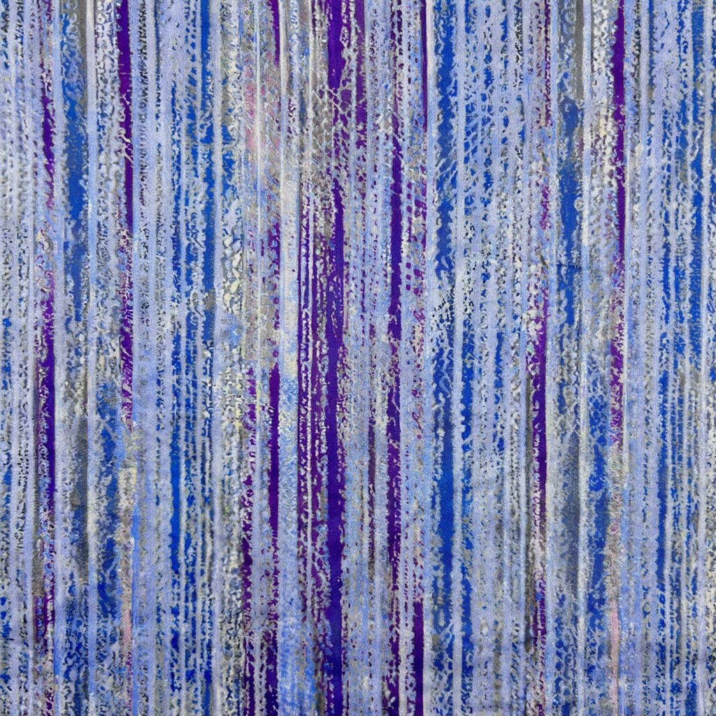 Painterly Stripes Cotton Sateen Fabric
