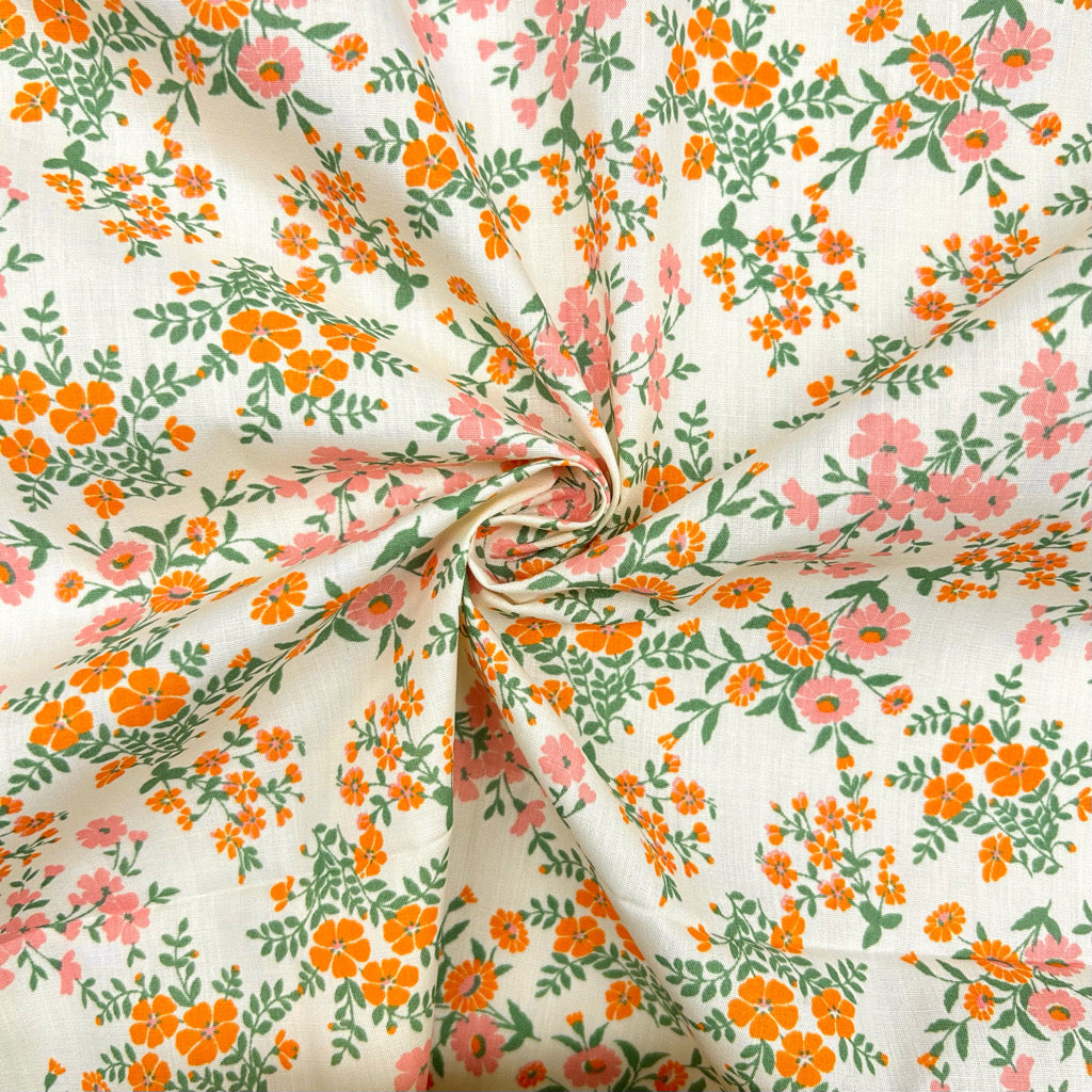 Tiny Blossom Polycotton Fabric - 3m Pre-cut