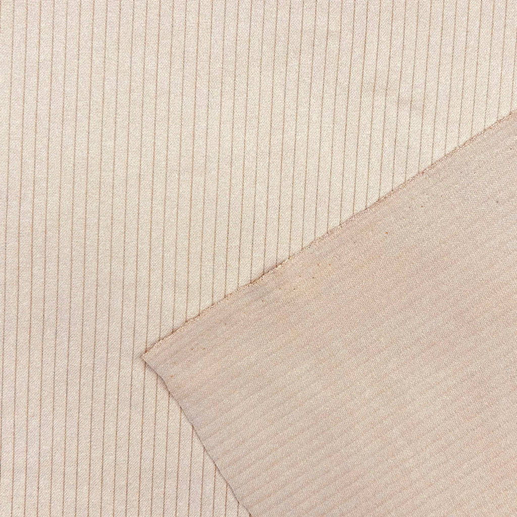 Narrow Stripes Brushed Soft Knit Fabric