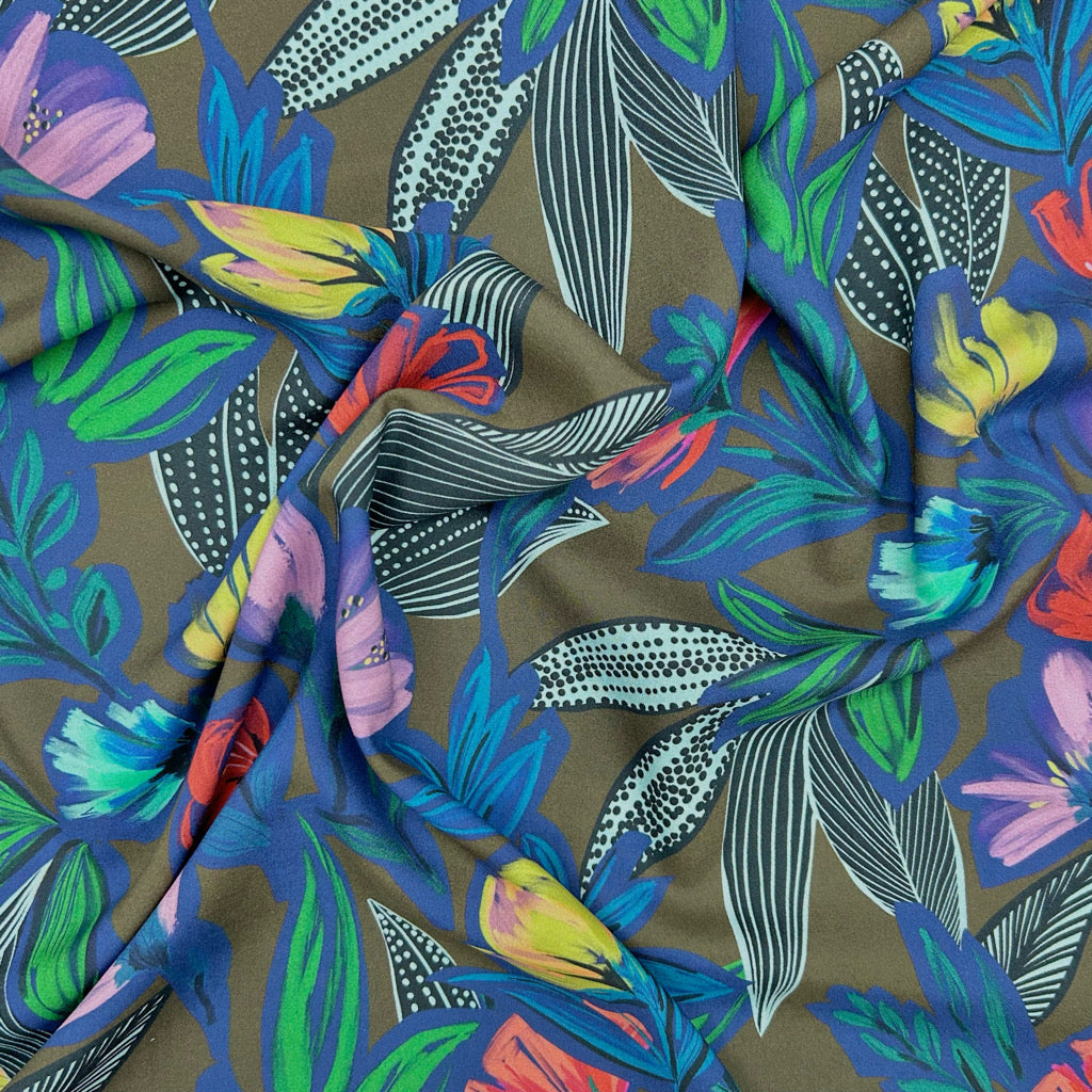Modern Meadow Viscose Fabric