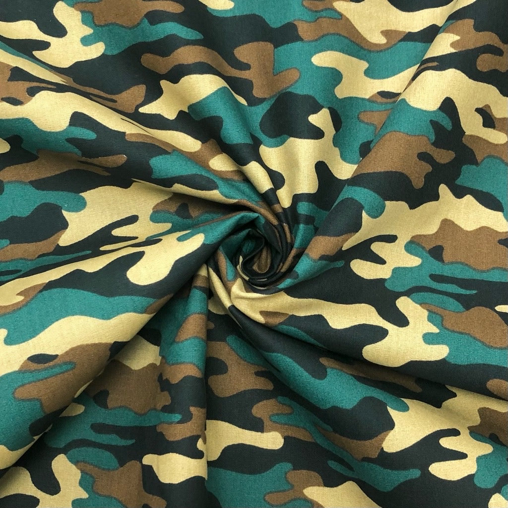 Camouflage Cotton Fabric – Pound Fabrics