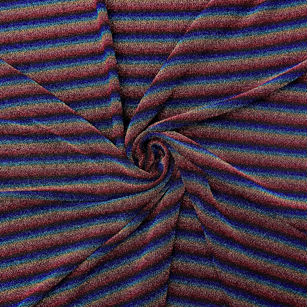 Rainbow Lurex Jersey Fabric