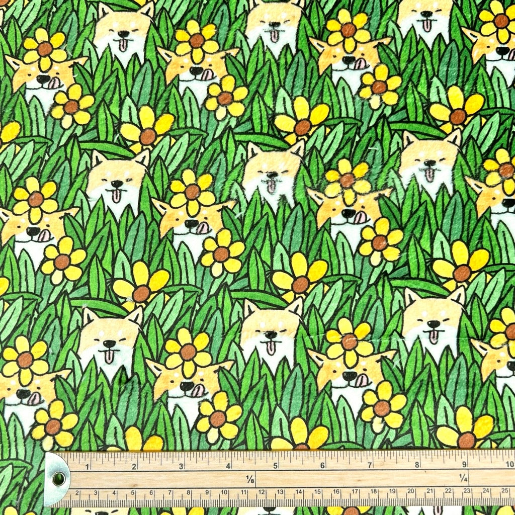 Shiba Snuggles Cuddle Fleece Fabric