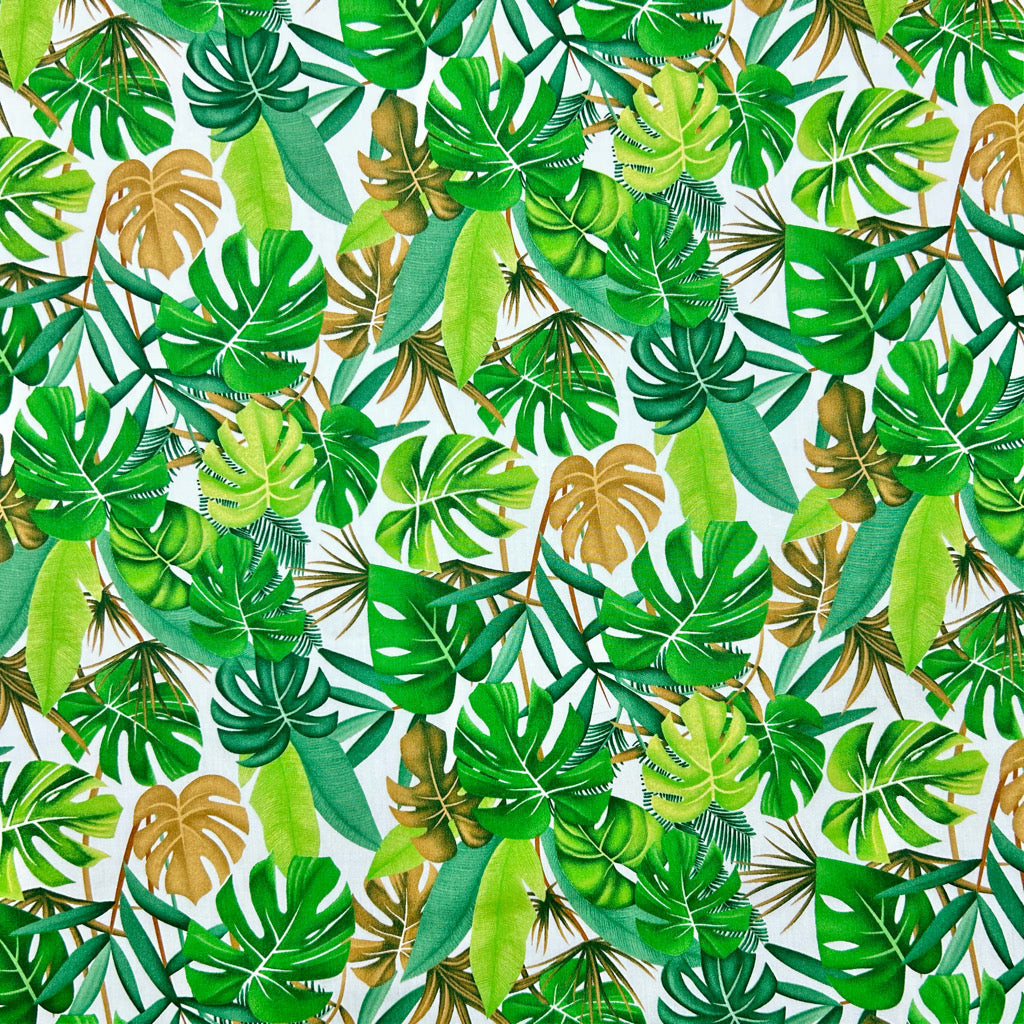 Tropical Canopy Rose & Hubble Cotton Poplin Fabric