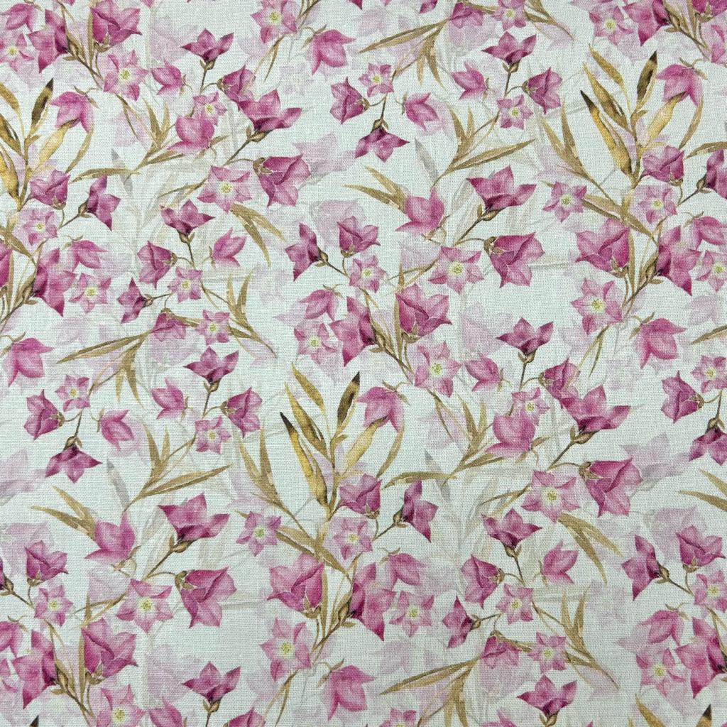 All Over Blooms Linen Viscose Fabric - Pound Fabrics