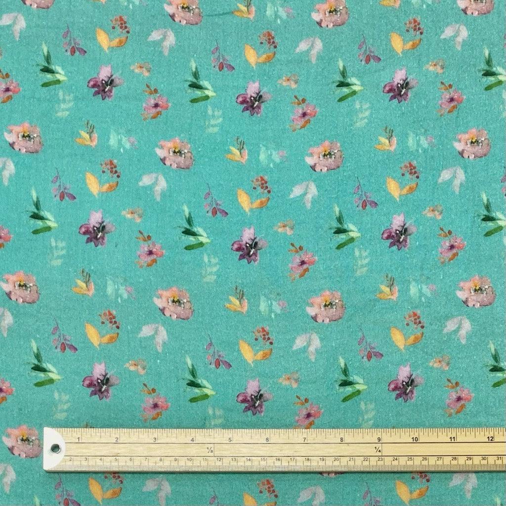 Spring Floral Garden Double Gauze Fabric - Pound Fabrics