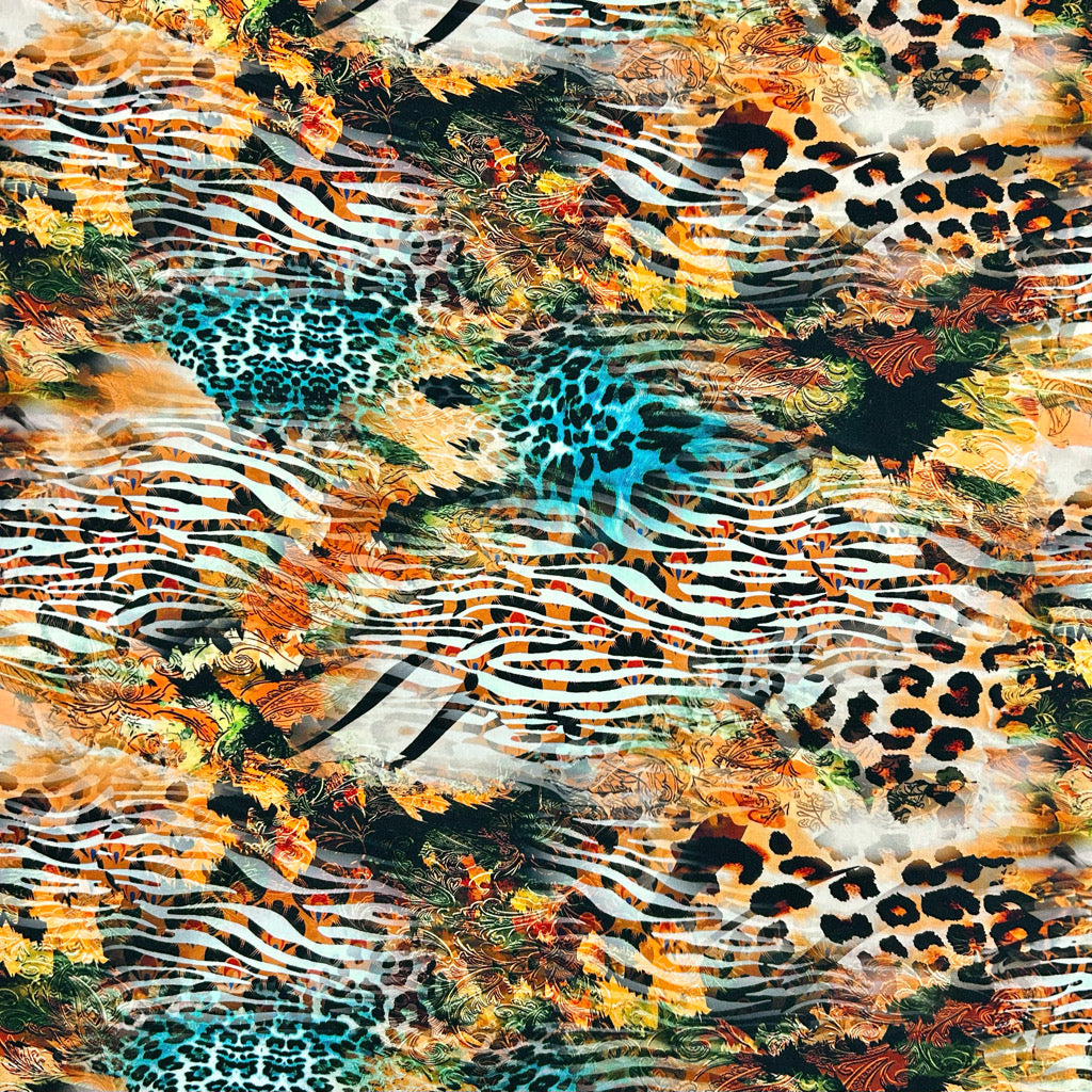Wild Fusion Viscose Poplin Fabric