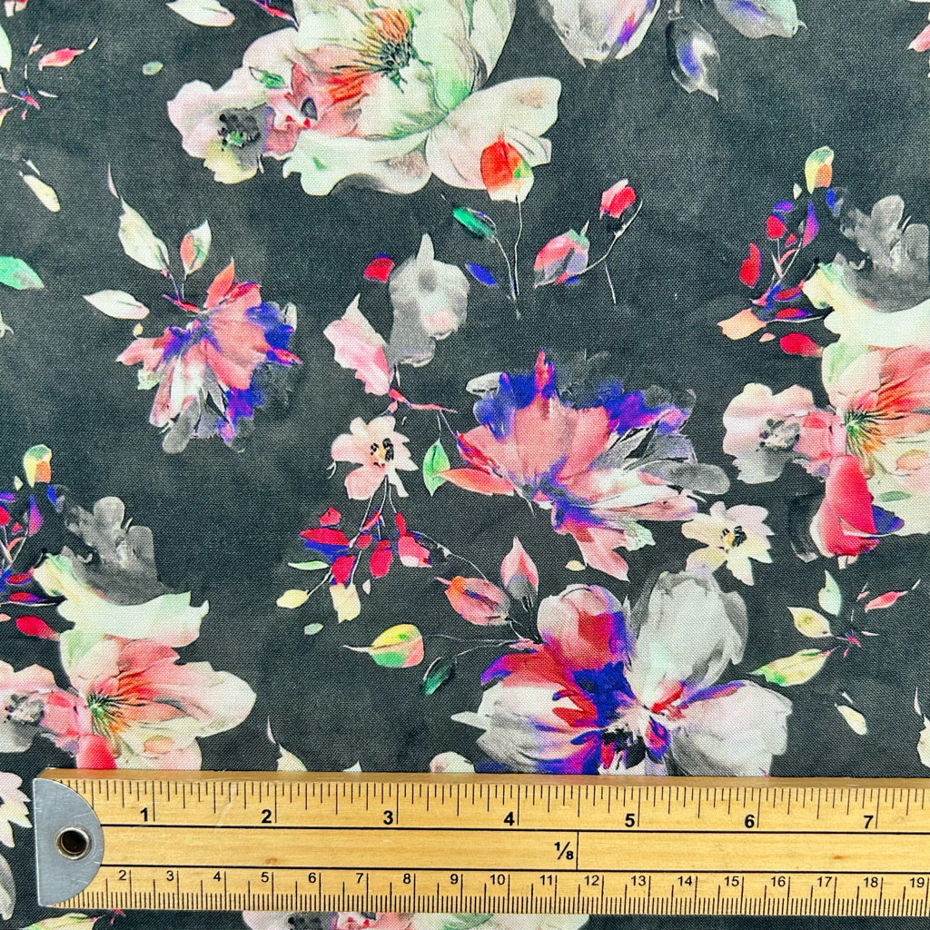 Mystic Petal Viscose Challis Fabric