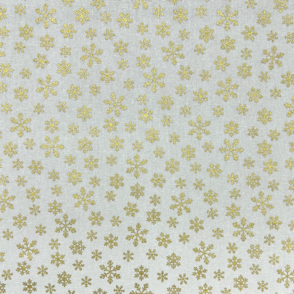 Snowflake Flurries Christmas Cotton Fabric