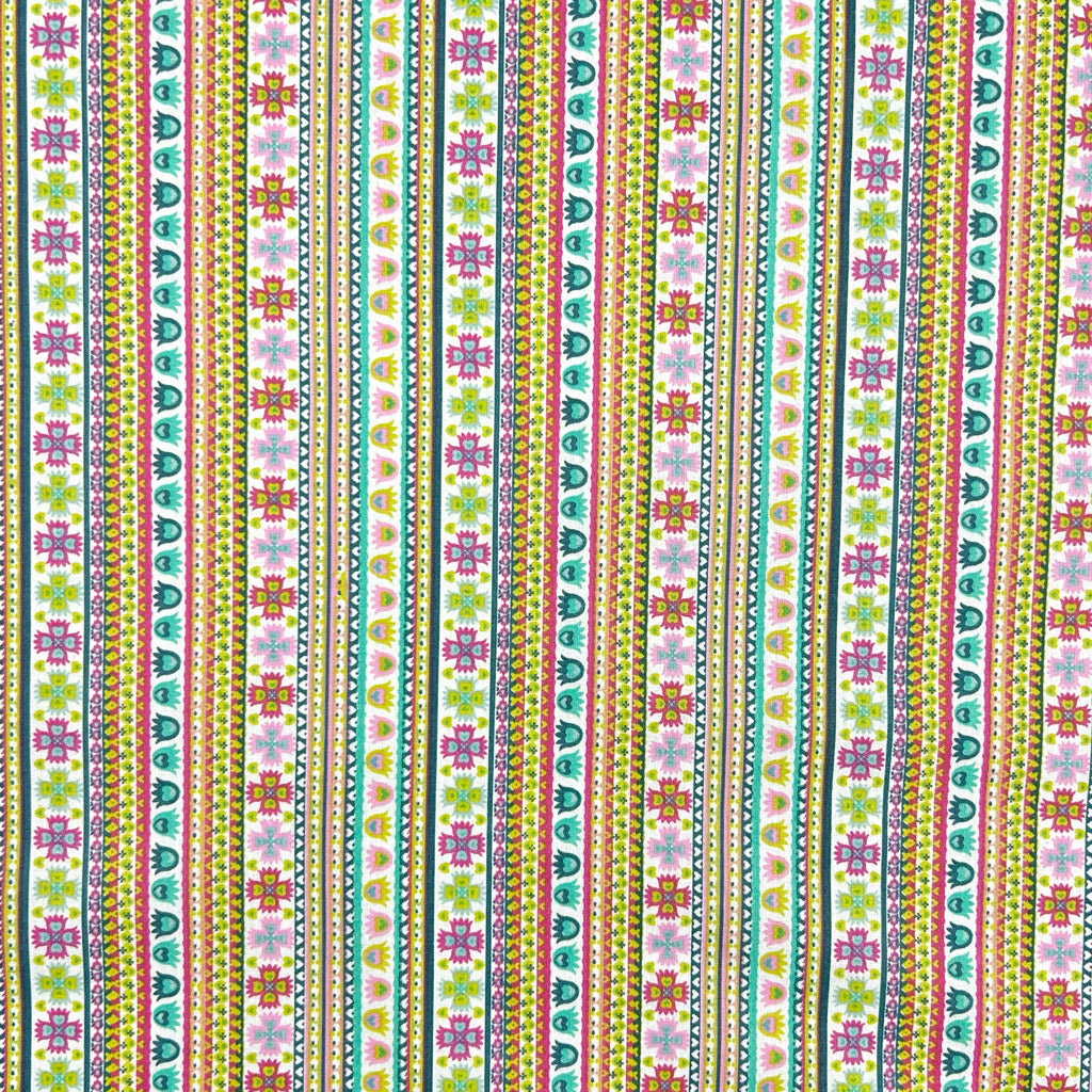 Floral Festival Cotton Poplin Fabric