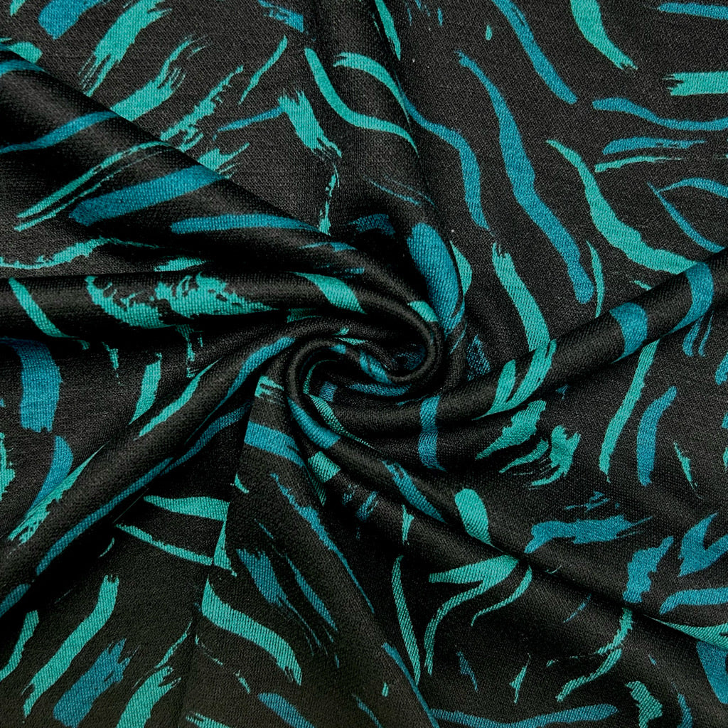 Wild Strokes Digital Modal-Touch Jersey Fabric