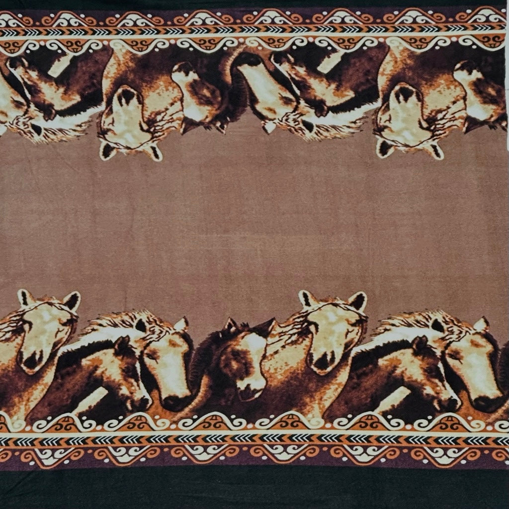 Wild Horses Anti Pill Polar Fleece Fabric