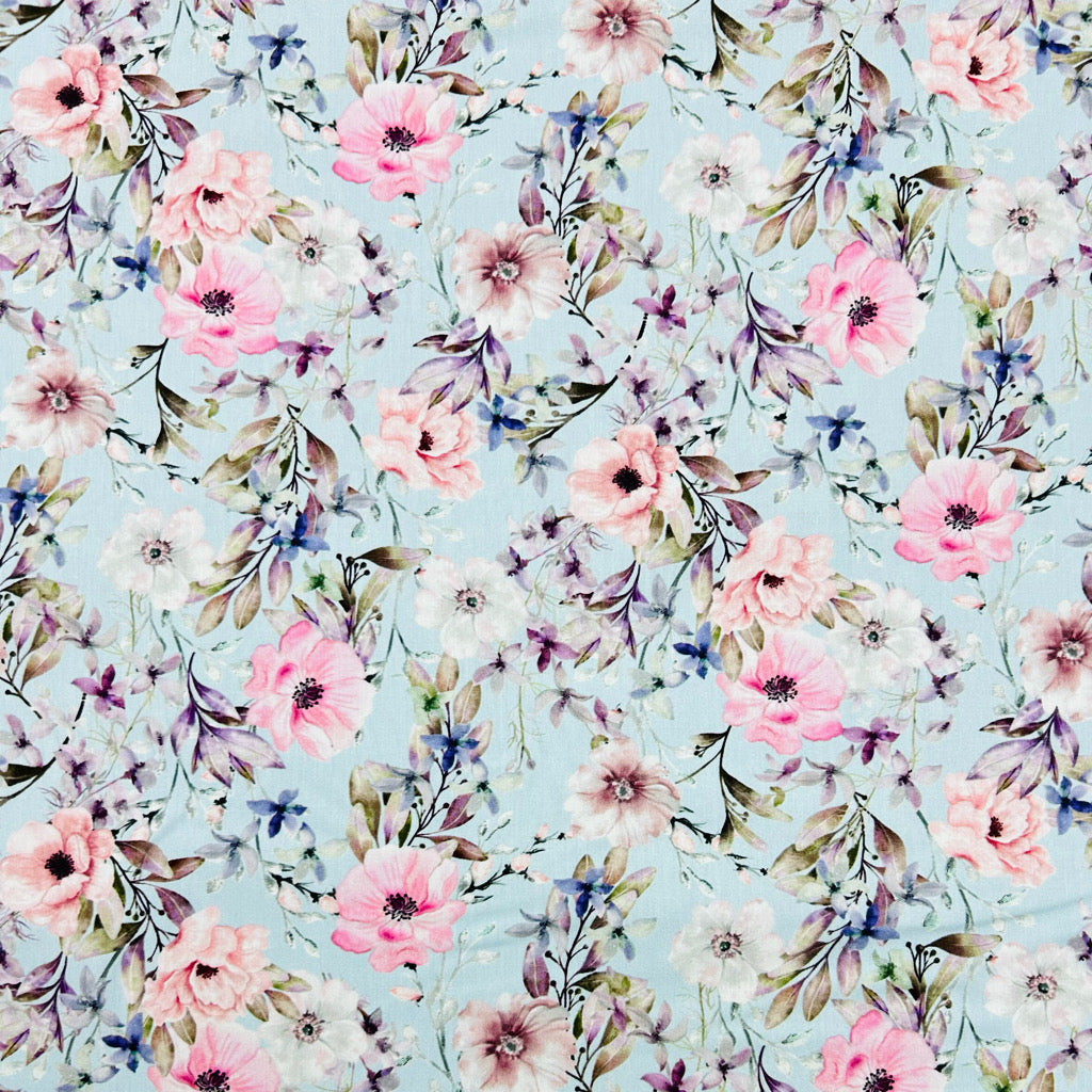 Soft Palette Rose & Hubble Cotton Poplin Fabric