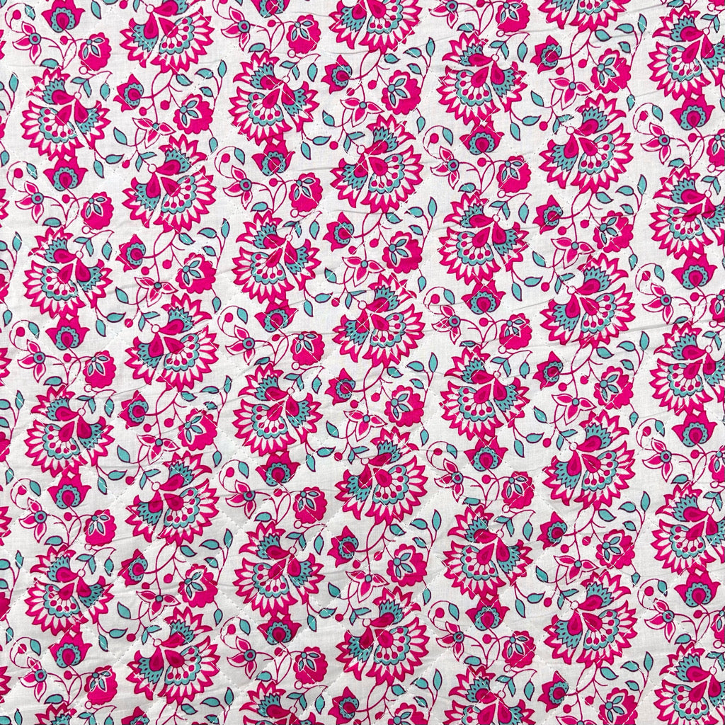 Bloom and Paisley Quilted Cotton Fabric