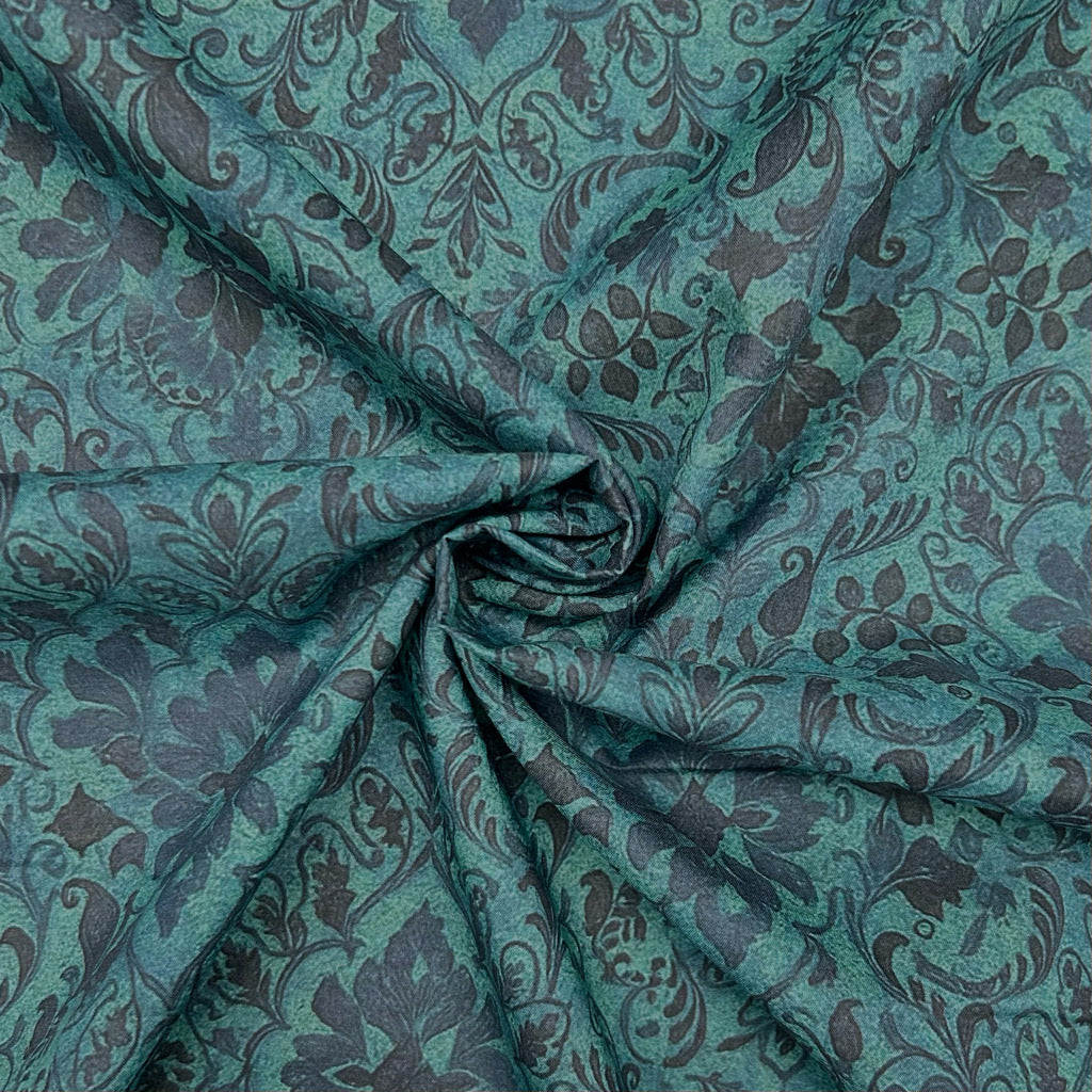 Botanical Damask Cotton Lawn Fabric
