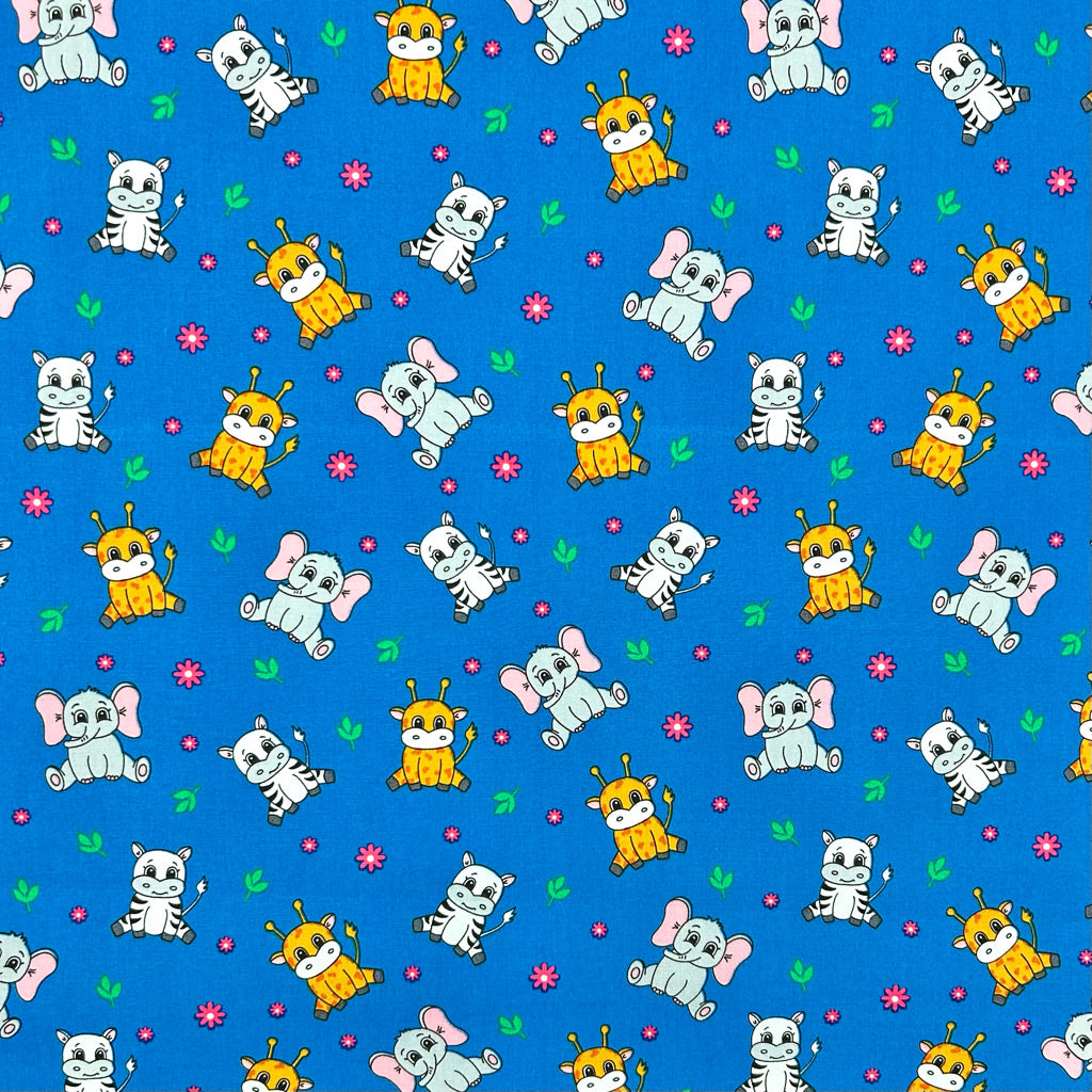 Baby Safari Rose & Hubble Cotton Poplin Fabric