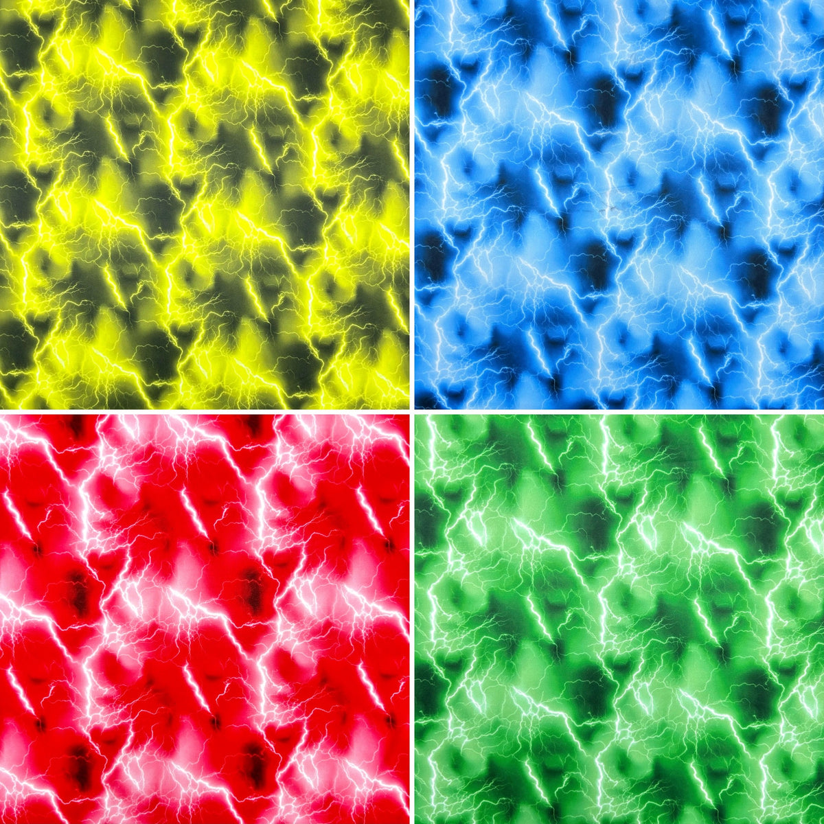 Electric Lightning Jersey Fabric