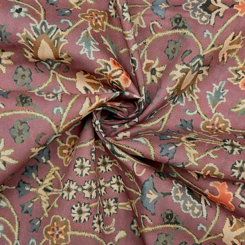 Persian Floral Cotton Lawn Fabric