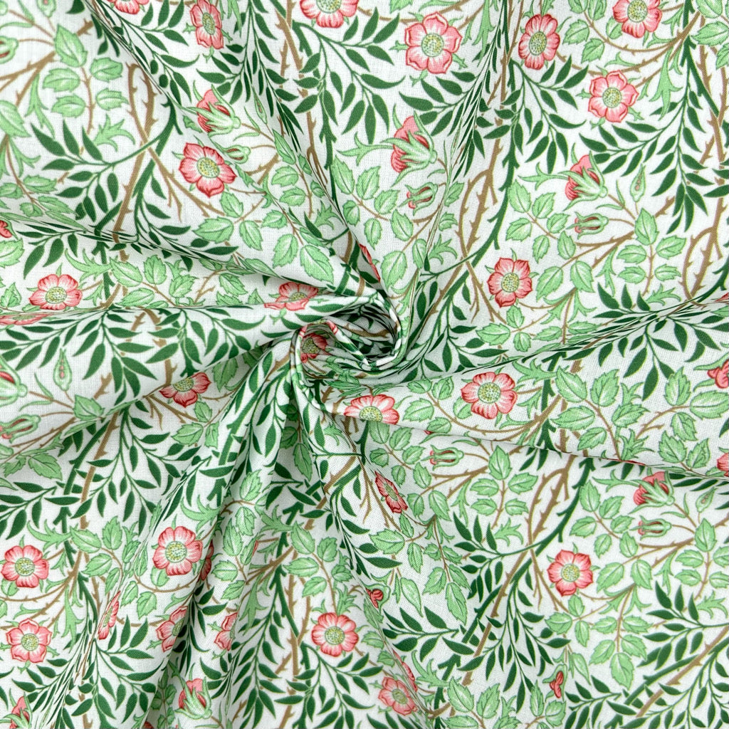 Rose Branch Polycotton Fabric