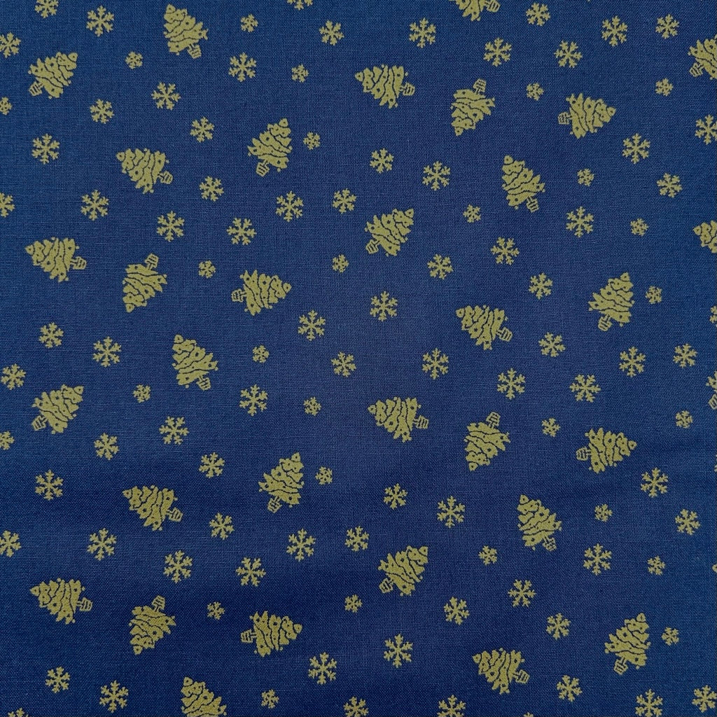 Mini Trees Christmas Cotton Fabric
