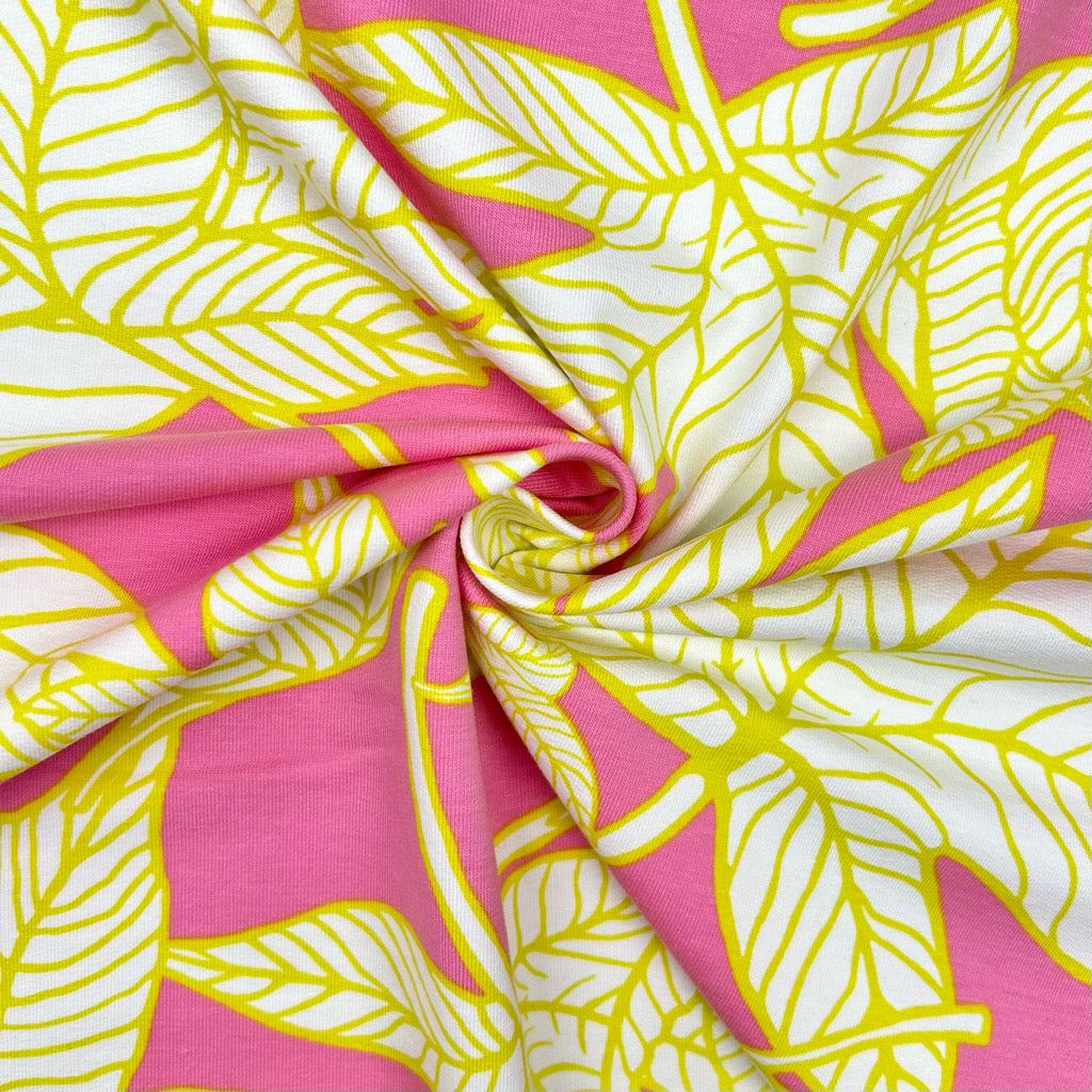 Leaf Canopy French Terry Fabric