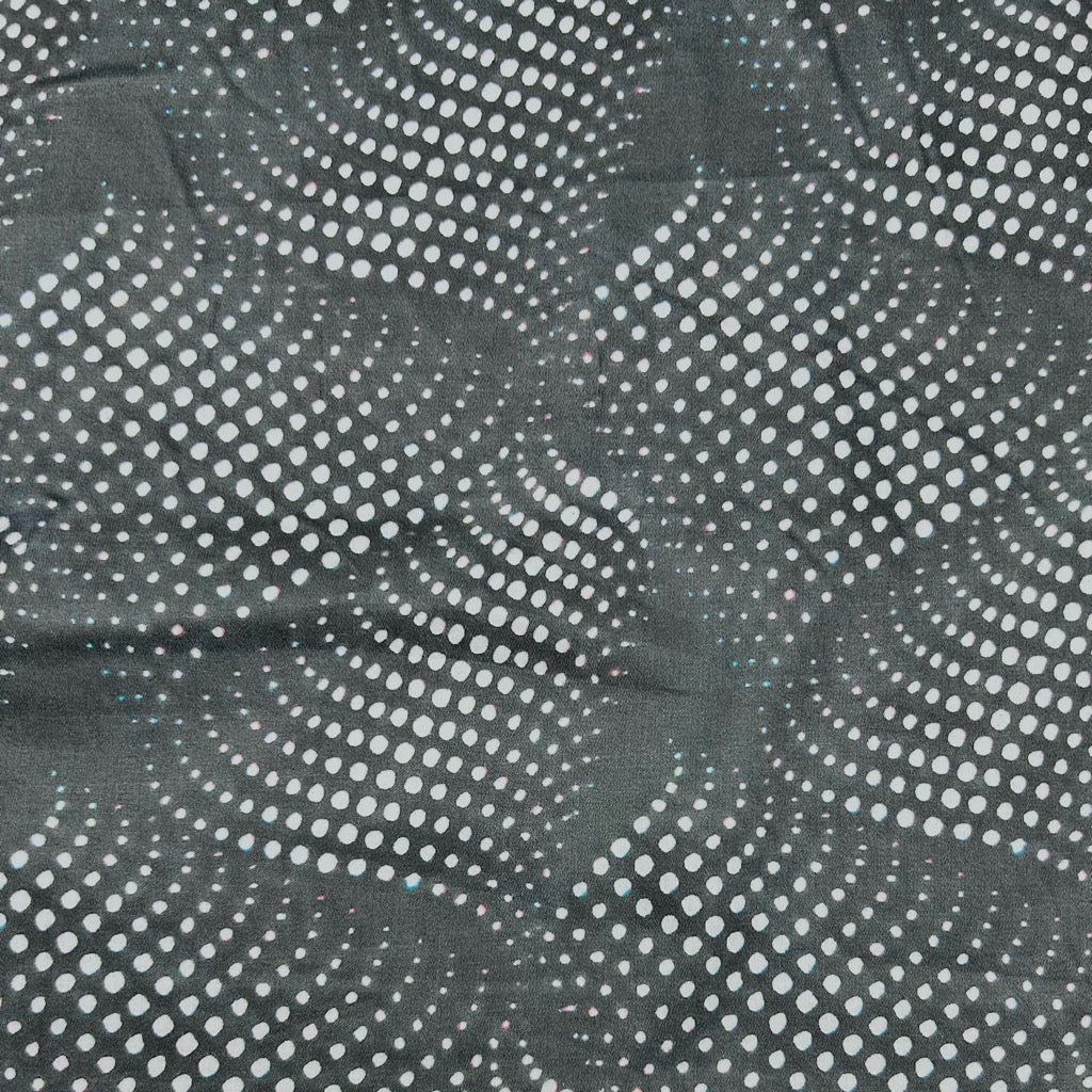 Flowing Dots Cotton Sateen Fabric