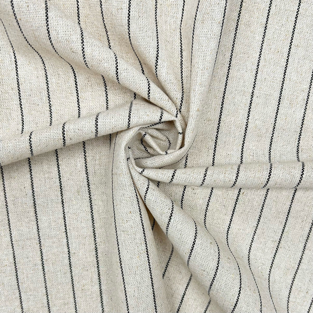 Striped Yarn Dyed Linen Viscose Fabric
