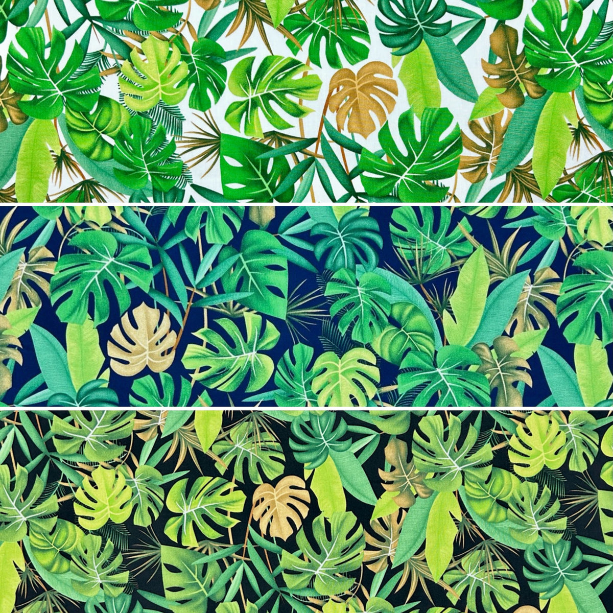 Tropical Canopy Rose & Hubble Cotton Poplin Fabric