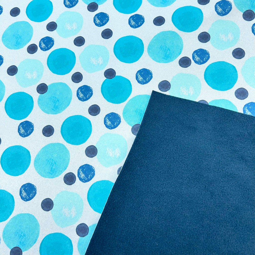 Watercolour Spots Softshell Fabric