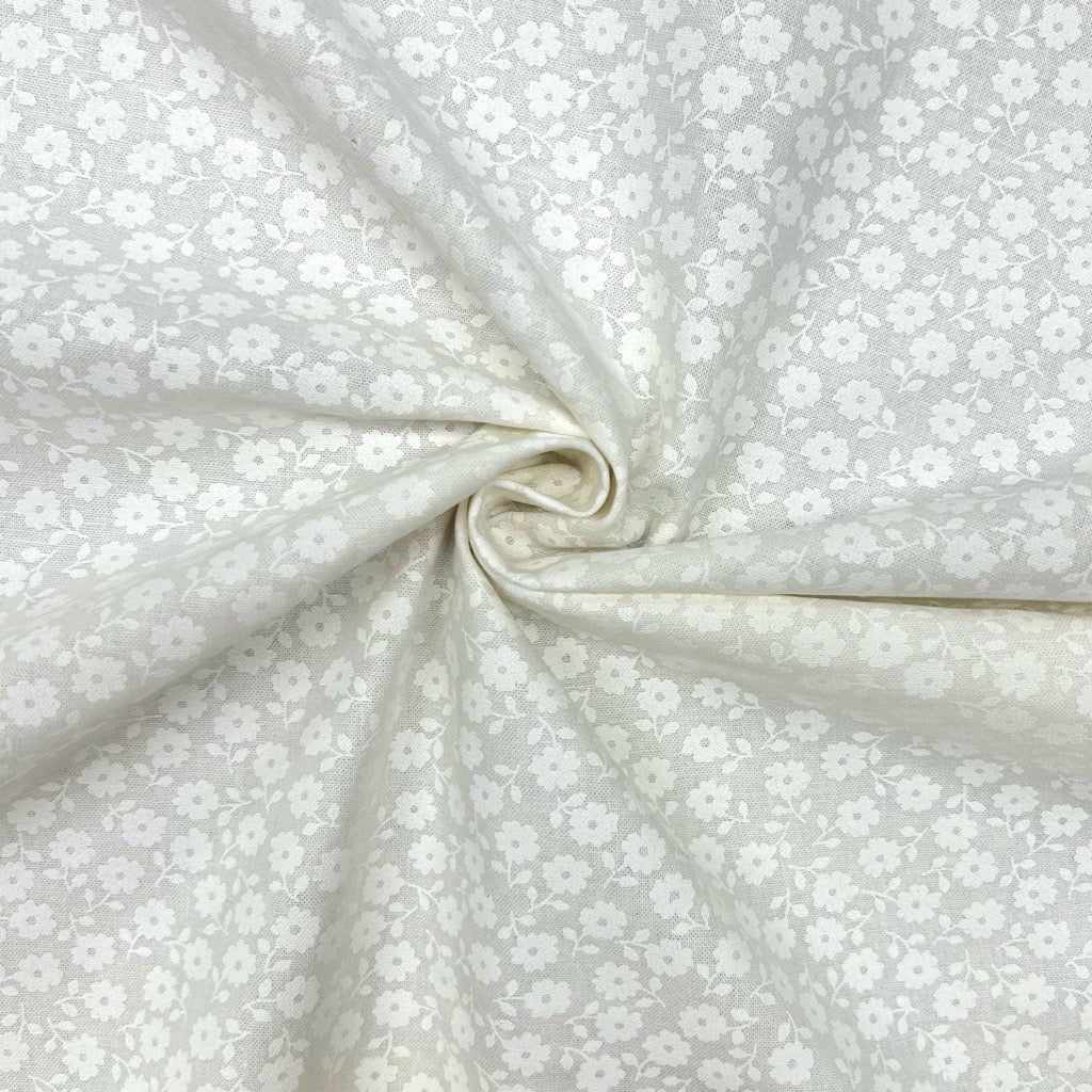 Pearl Bloom Cotton Lacquer Fabric