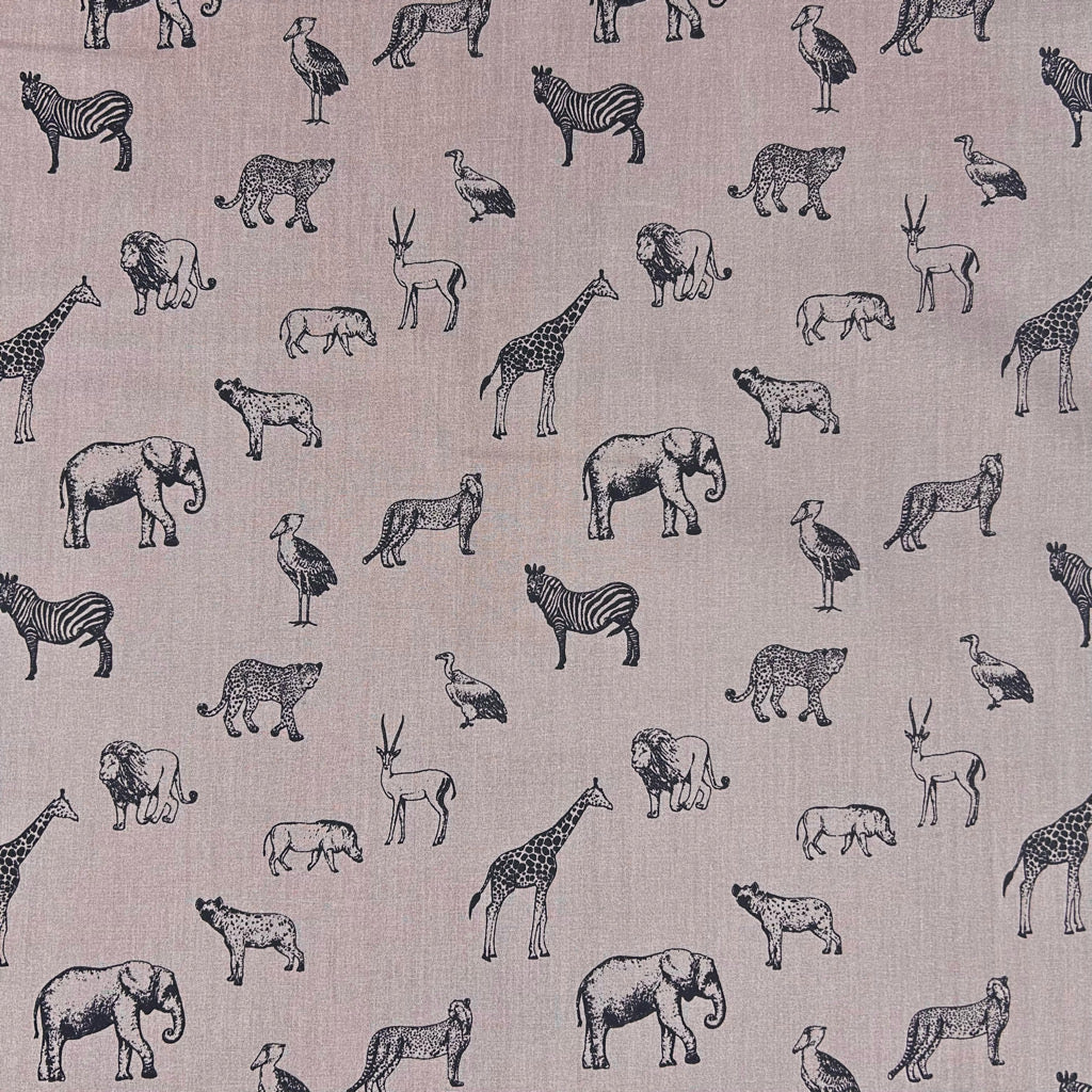 Jungle Adventure Cotton Poplin Fabric