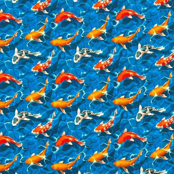 Koi Fish French Terry Fabric – Pound Fabrics