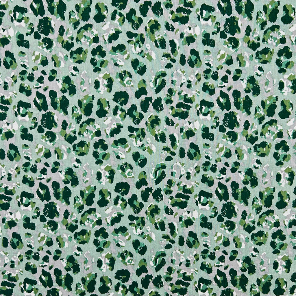 Panther Print Cotton Poplin Fabric