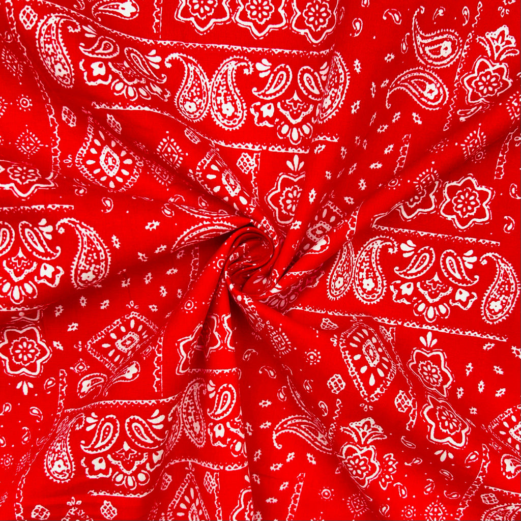 Paisley Paradise Cotton Poplin Fabric