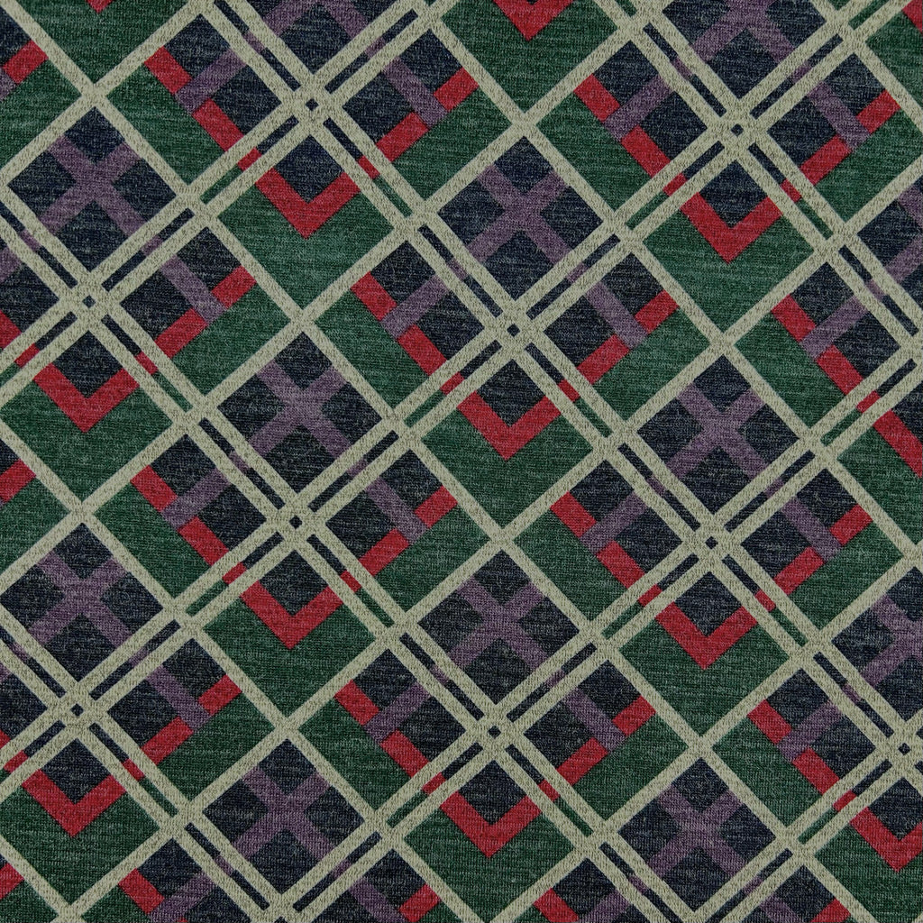 Cross Grid Premium Knit Jersey Fabric