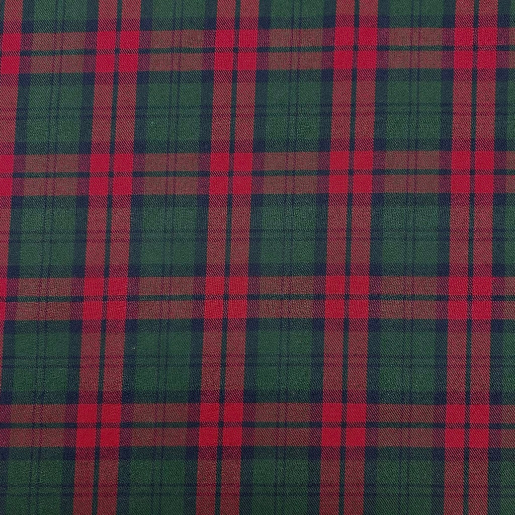 Highland Check PolyViscose Tartan Fabric