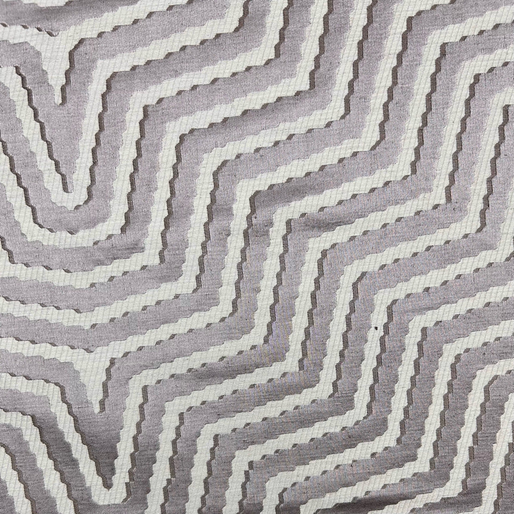 Wavy Zigzag Silk Blend Curtain Fabric