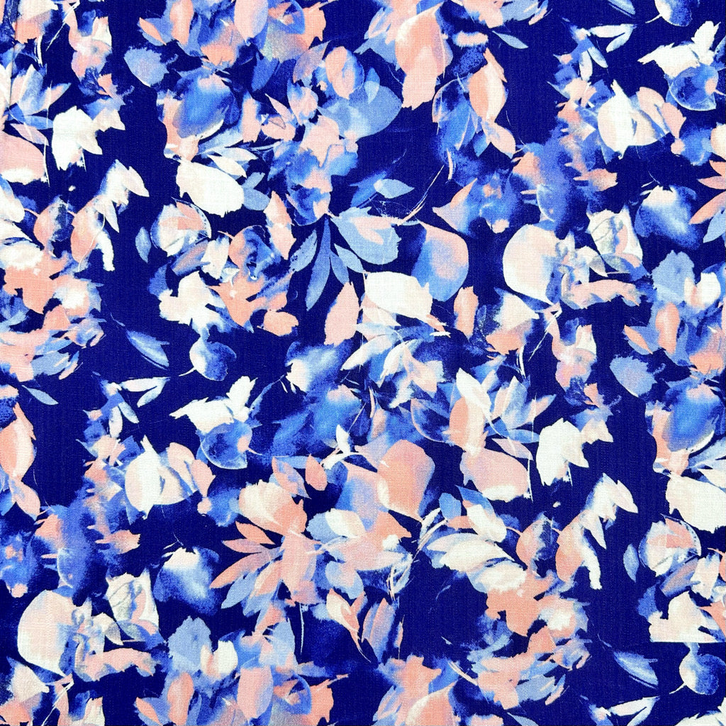 Wildflower Wash Stretch Linen Mix Fabric