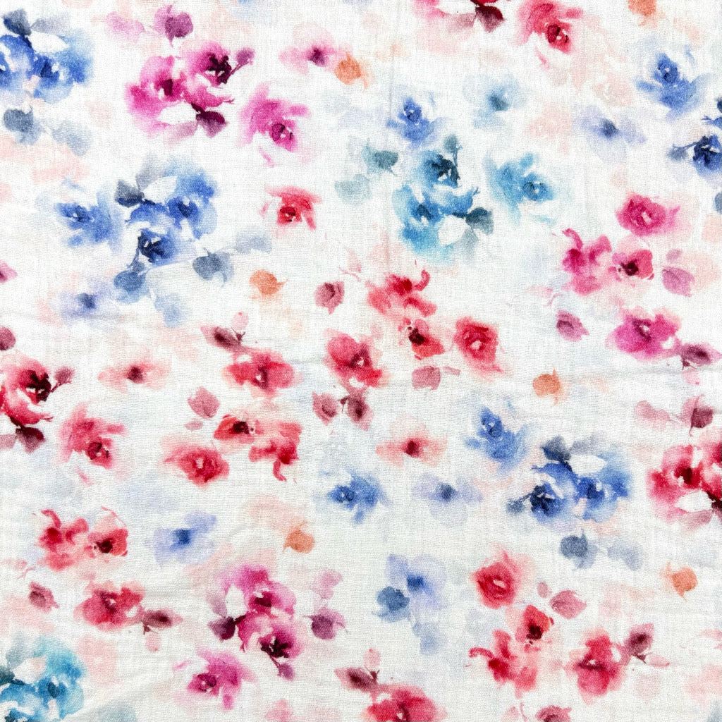 Blush Bloom Double Gauze Fabric