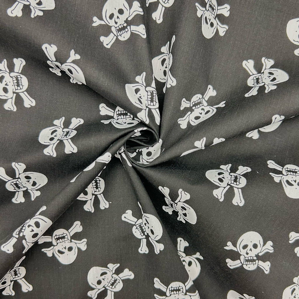Small Skulls Polycotton Fabric