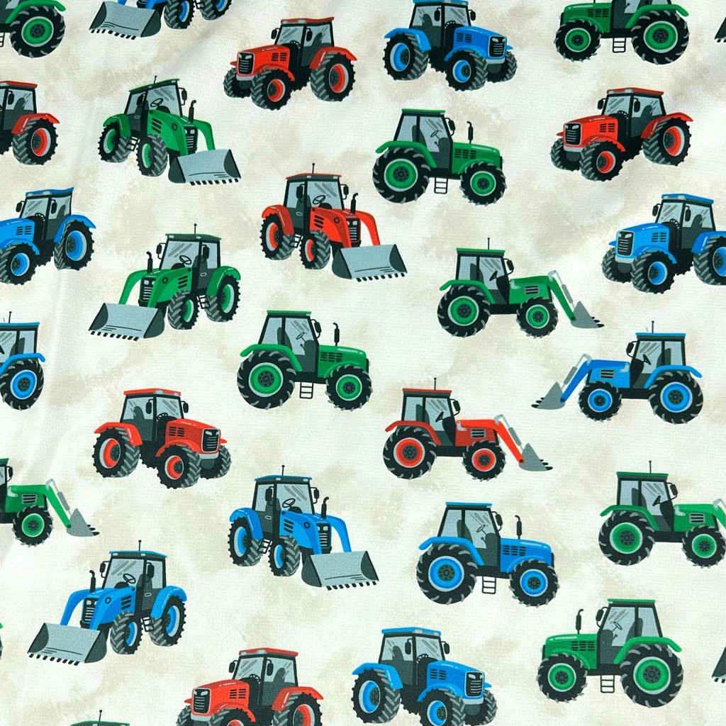 Tractor Town Sweatshirt Fabric