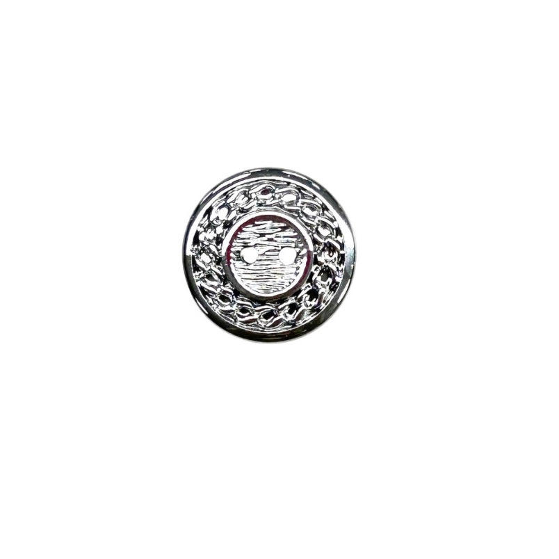 Hemline Chain Design Metal Buttons