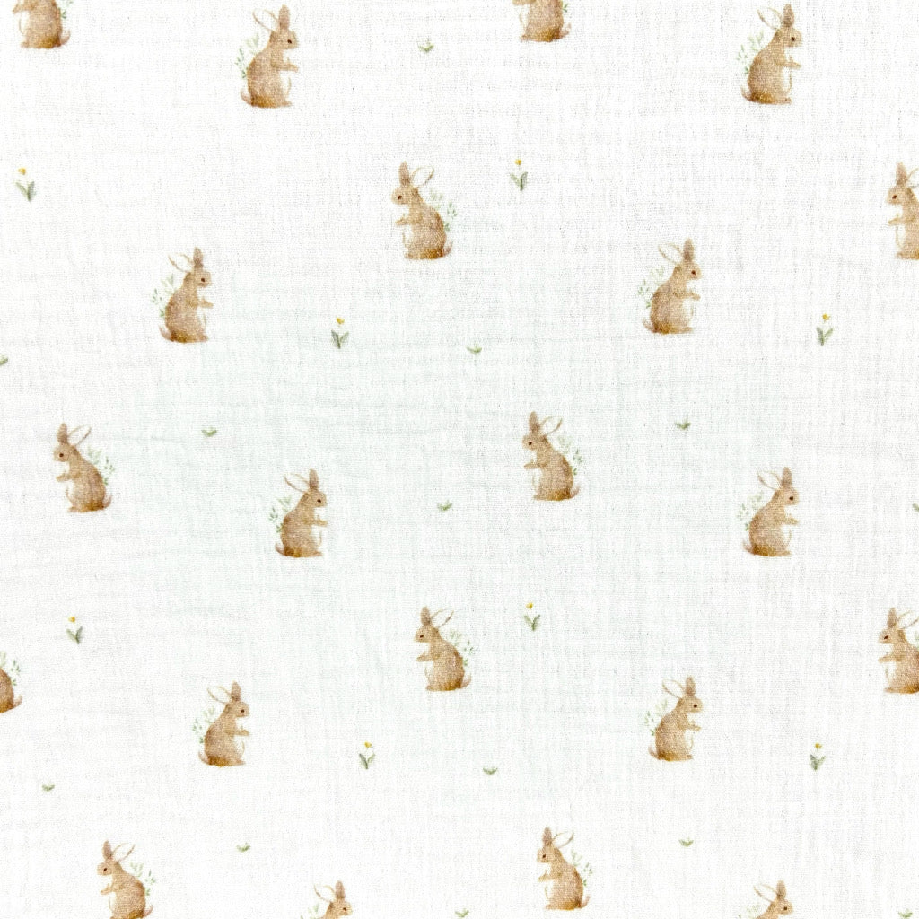 Springtime Bunny Double Gauze Fabric