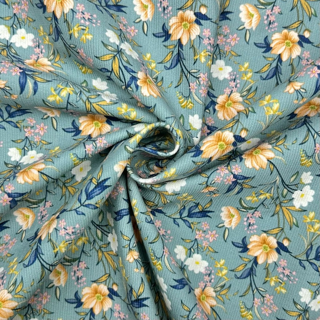 Botanical Blooms Needlecord Fabric