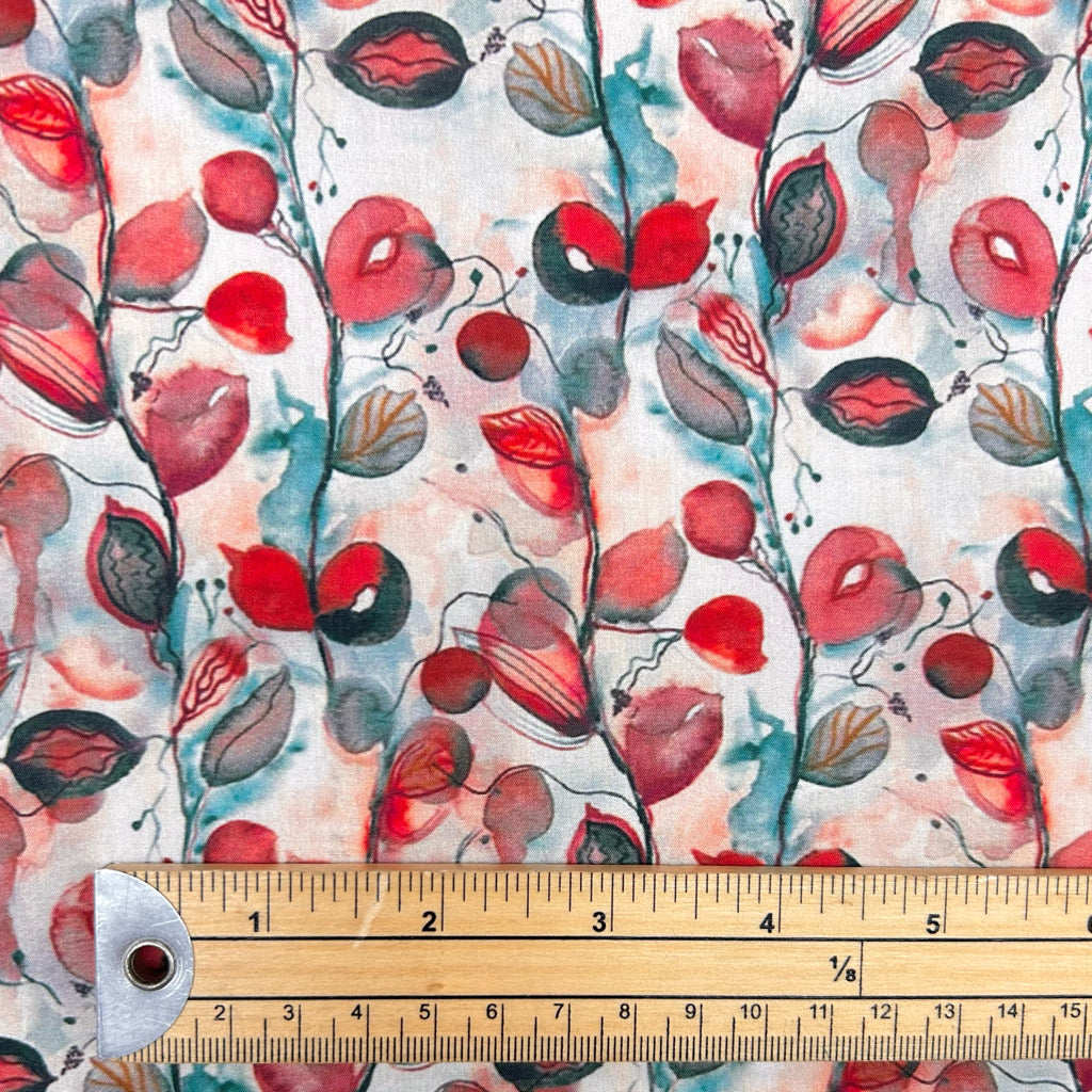 Trailing Vines Cotton Lawn Fabric
