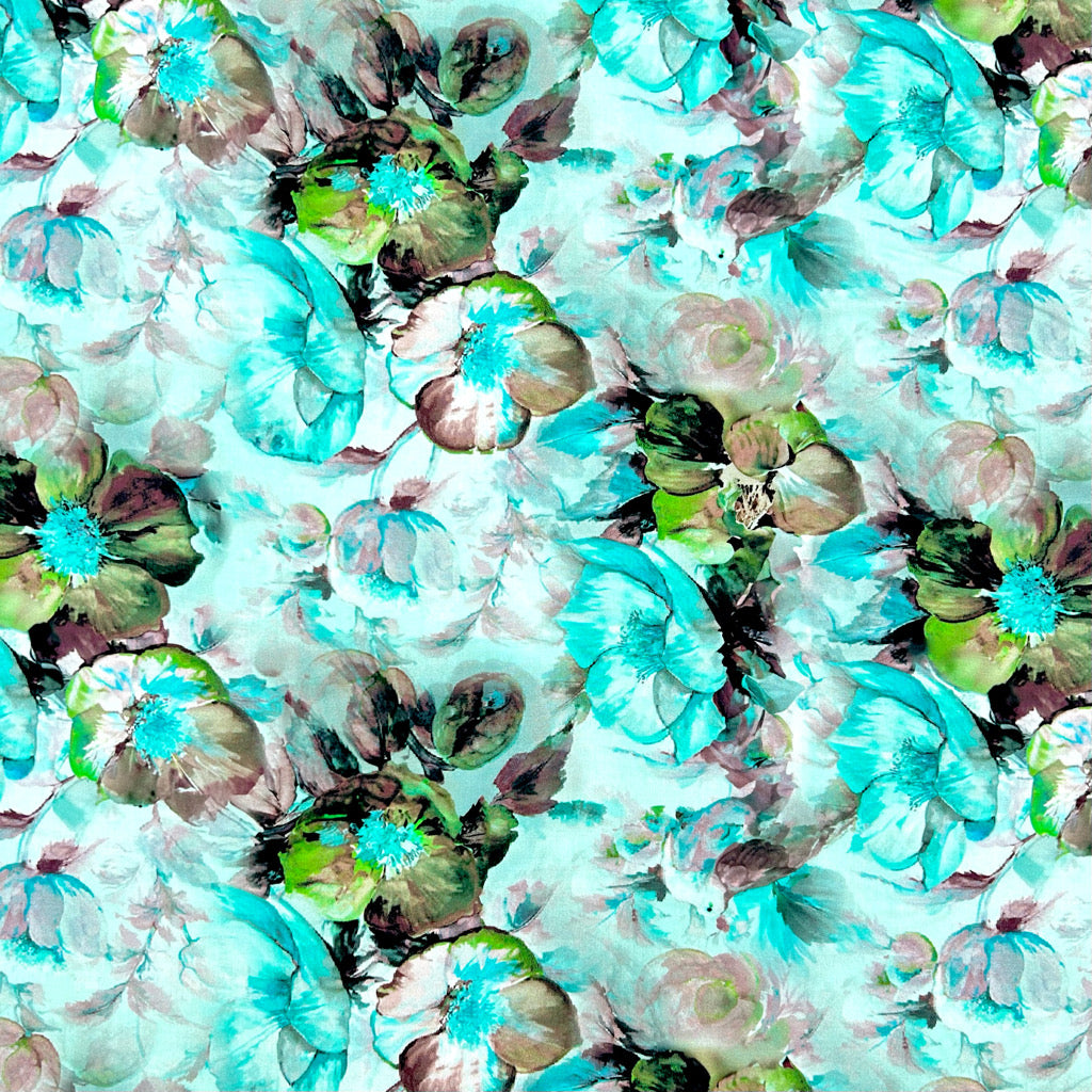 Whispering Petals Viscose Poplin Fabric