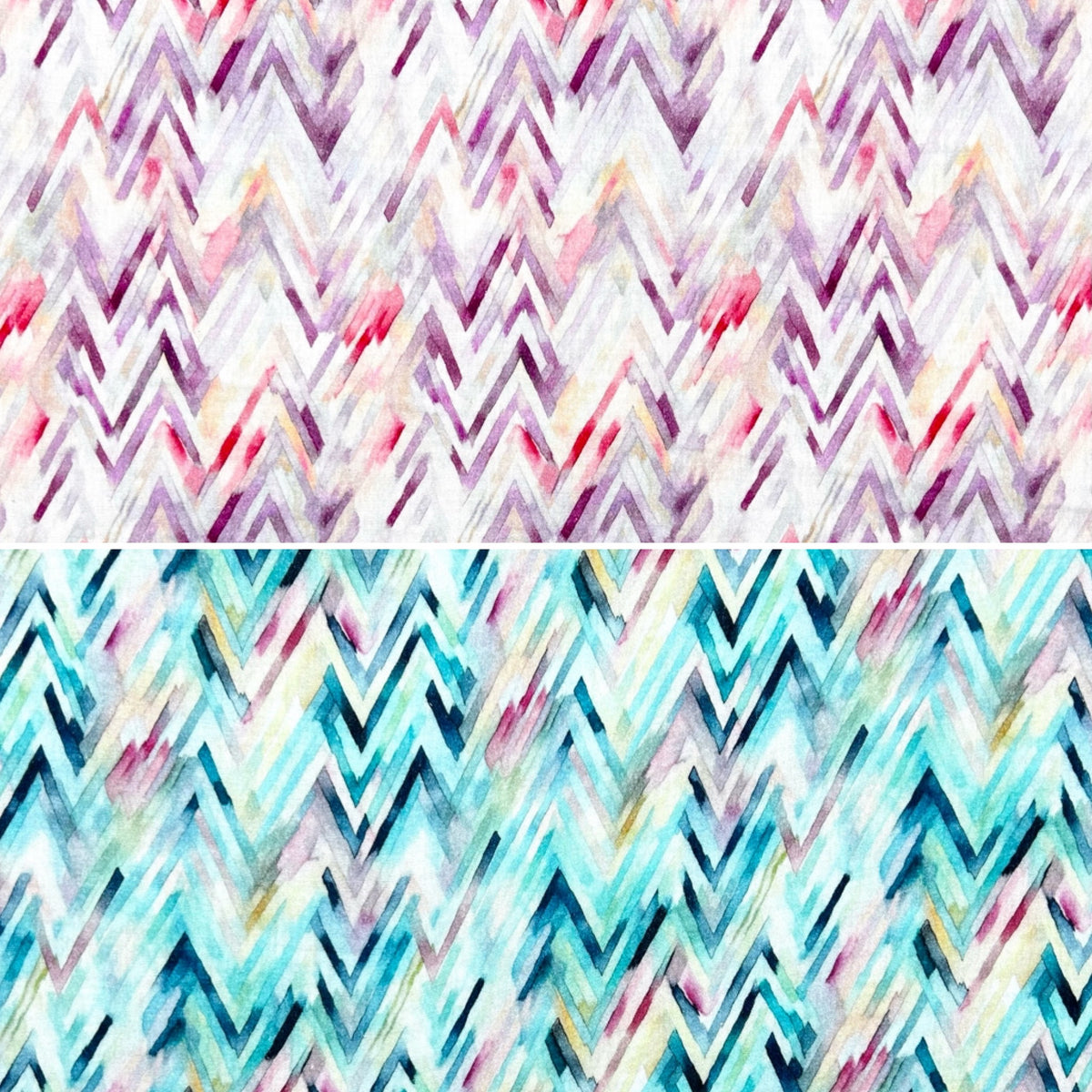 Vibrant Zigzags Double Gauze Fabric